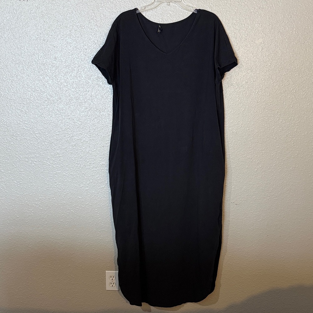 Black V-Neck Dress